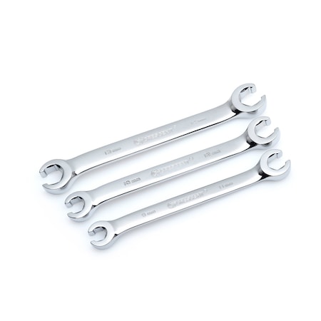 Metric Flare Nut Wrench Set 10.45 In. L , 3PK